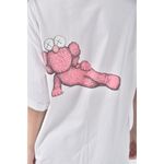 (L) 【國泰航空永續合作】uniqlo棉質圖案純棉白色短袖上衣二手衣, , large