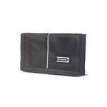 【YUN JOIN】對稱三摺短夾-黑色 尼龍夾 潮流 扣環 金屬鍊 防盜, , large