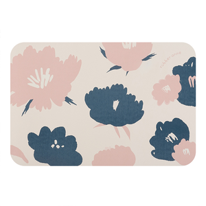 【Monster】 Soft Diatomaceous Earth Absorbent Mat – Dreamscape Series (60x40cm) – Graceful Floral Realm
