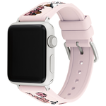 COACH Apple Watch 淡粉花朵錶帶 38/40/41mm適用 矽膠錶帶 禮物 送禮(不含手錶), , large