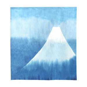 日本製【コスモ】中門簾《寧靜富士山》