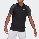 Adidas Club Polo 男 短袖 網球 比賽 運動 休閒 舒適 吸濕 排汗 黑灰 [GL5437], , large