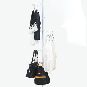【Y HOUSE】 Floor-standing painted clothes hanger, storage rack, multi-function hanger, coat rack, open hanger - white