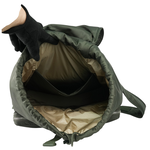 BURBERRY Rucksack 白色方形標誌中型軍旅後背包/暗土色, , large