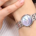CITIZEN 星辰 LADY 優雅珍珠貝光動能女錶 EW2690-81Y, , large