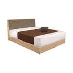 【Homelike】 喜家居雙人加大6尺床台組-原木色(2531), , large