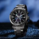 CITIZEN 星辰 100週年限量宇宙幻彩 鈦金屬光動能電波手錶 AT8286-65E, , large
