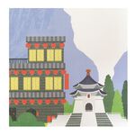 日本製【コスモ】中門簾《歡迎來到台灣》, , large