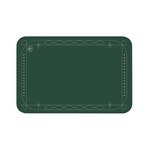 【Monster】 Soft Diatomaceous Earth Absorbent Mat – Border Series (60x40cm) – Green Border, , large