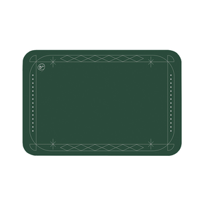 【Monster】 Soft Diatomaceous Earth Absorbent Mat – Border Series (60x40cm) – Green Border