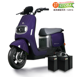 【向銓】Rolling Start雙電版-微型電動二輪車 PEG-080 /吉立 M01(吉立電動車+鋰電池X2顆) (龍膽紫), , large