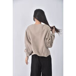 (XL) levely and thisway韓牌排扣杏色外套二手衣, , large