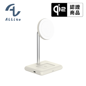 [萬摩科技]Allite WQ1 2+1  磁吸無線充電座
