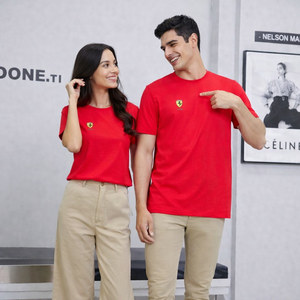 【FALALI】Short-sleeved cooling T-shirt - Women's (red)