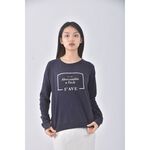 (M) abercrombie fitch質感棉質logo藍色長袖上衣二手衣, , large