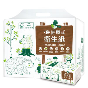 家樂福抽取式衛生紙(FSC)110PCx24包