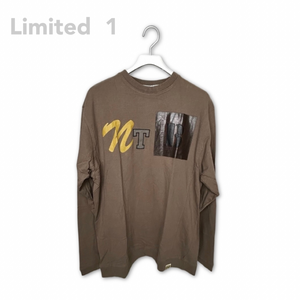 NT retro long-sleeved thin sweatshirt brown