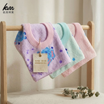 [Kaimei Cotton Industry] MIT made in Taiwan, skin-friendly and soft, pure cotton absorbent children's bib, elephant style, , large