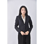 (S) mastina西裝直條紋灰色外套二手衣, , large