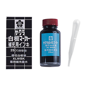 【龍品文創】櫻花 25cc白板筆補充水 WBK-RI 黑