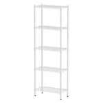 【Y HOUSE】60x30x180cm Lightweight Five-layer Iron Rack Iron Rack Shelf-Painted White, , large