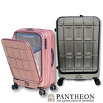 【PANTHEON PLAZA】展示品限量出清 PANTHEON 16吋 迷你商務特助 專利前開式煞車輪行李箱 PTS-4006 冰莓粉, , large