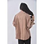 (F) libertine libertine質感素面杏色長袖上衣二手衣, , large