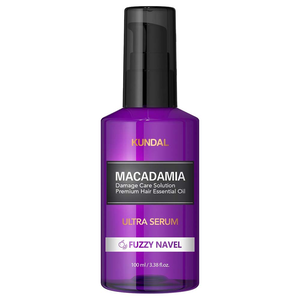 [巨林生化科技]【KUNDAL昆黛爾】MACADAMIA Damage Care Solution Premium Hair Essential Oil 100ml(FUZZY NAVEL)