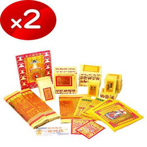 【金發財金紙】傳統豐富土地公金含五路財神金 -2入組(金紙) 品號：2341147