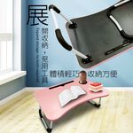GS MALL 摺疊電腦桌 隨機色 茶几 書桌 餐桌 收納桌 懶人桌 防滑桌 摺疊桌 電腦桌, , large