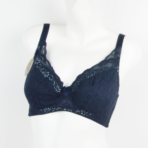 [WINIBRA] Made in Taiwan, Diamond Garden Soft Underwire, Skin-Friendly Bra, Cup Sizes C~G, Sweetheart Pink, Size C (32)