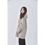 (S) mystic質感連帽灰色外套二手衣, , large