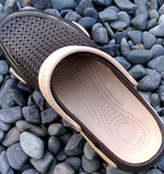 [e鞋院]園丁鞋/布希鞋/洞洞鞋 /防水拖鞋 男款 咖25.5CM, , large