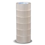 四維鹿頭牌 48mm*80M  OPP透明膠帶/封箱膠帶(PPJ7S1)-6捲裝*超取最多7束, , large