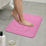 【Monster】 2mm Travel Soft Diatomaceous Earth Absorbent Mat – Waltz (60x40cm) – Warm Pink, , large