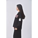 (XL) elysia字母黑色長袖上衣二手衣, , large