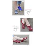 【D&G】條紋足底圈絨隱形女襪<鐵灰>D374 氣墊 毛巾底 襪子 隱形襪, , large