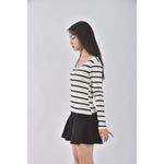 (S) caco質感棉質圓領白色洋裝二手衣, , large