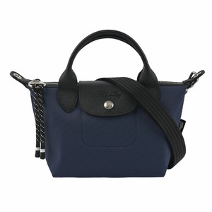 LONGCHAMP LE PLIAGE ENERGY 迷你再生帆布二用包/海軍藍