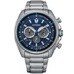CITIZEN 星辰 疾速奔馳光動能計時手錶-藍 CA4560-81L, , large