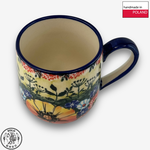 【SOLO Vintage】Cerraf Polish Pottery 320ml Mug Vivid Summer Meadow Series Made in Poland, , large