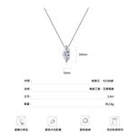【A&R】莫桑鑽人魚眼淚鎖骨項鍊款1克拉附精美禮盒, , large