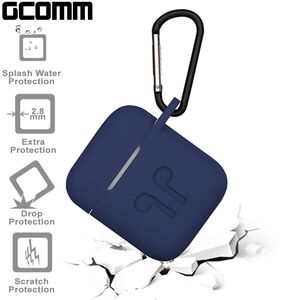 GCOMM Apple AirPods 藍芽耳機增厚保護套 藏青藍