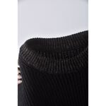 (2XL) 【陳喬恩私服】拼色毛衣黑色洋裝二手衣, , large