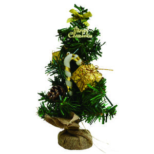 20 cm Christmas tree - gold