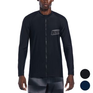 [秉宸] NIKE SWIM 男性長袖拉鍊防曬衣 男款長袖 上衣 防曬 夏天 NESSE556 24SS