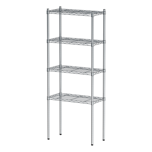 【Y HOUSE】60x30x150cm Lightweight Four-layer Iron Rack Iron Rack Shelf-Electroplating