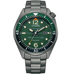 CITIZEN 星辰 光動能潮男時尚大三針手錶-綠 AW1717-81X, , large
