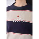 (XL) urban story韓牌條紋藍色長袖上衣二手衣, , large