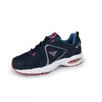 JUMP將門 女運動鞋 女鞋 戶外鞋 MIT台灣製造 拼接 輕量 透氣 耐衝 緩震 氣墊 耐用 耐磨 抓地 止滑 深藍, , large